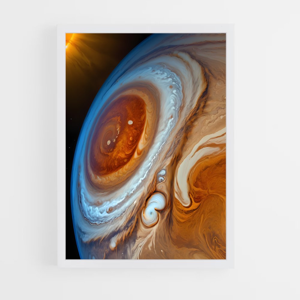 Poster Tourbillon d'Orange – affiche Système solaire (vue 3)